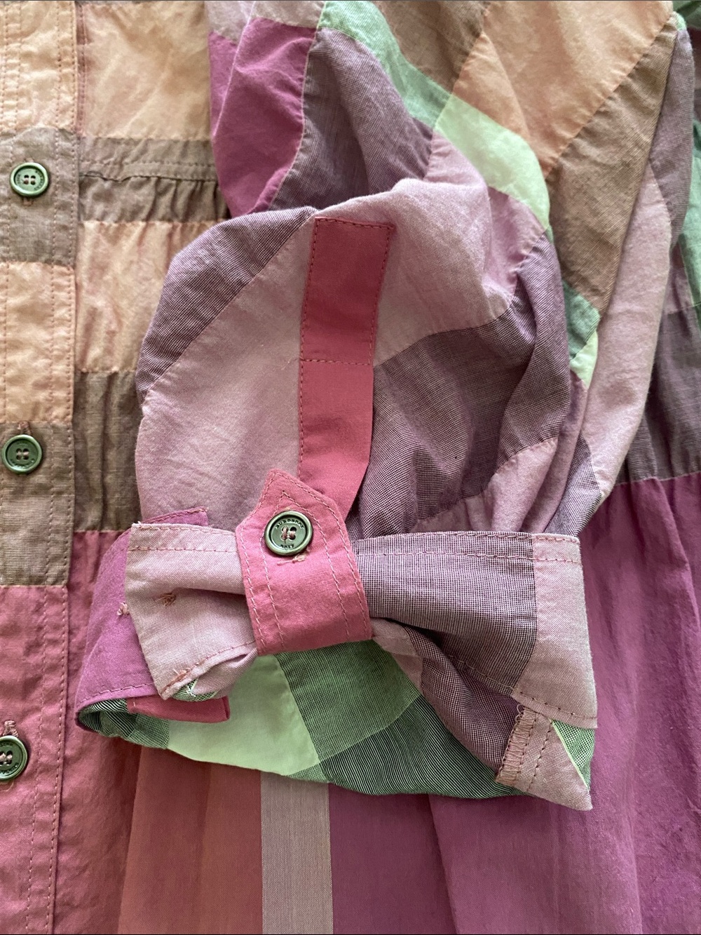 Burberry Brit Pink Nova Check Cotton Button Front Tunic Size XL - Picture 6 of 10